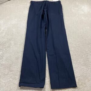 Bobby Jones Collection Pants Mens 38x36 Navy Cotton Classic Fit Dress Trousers